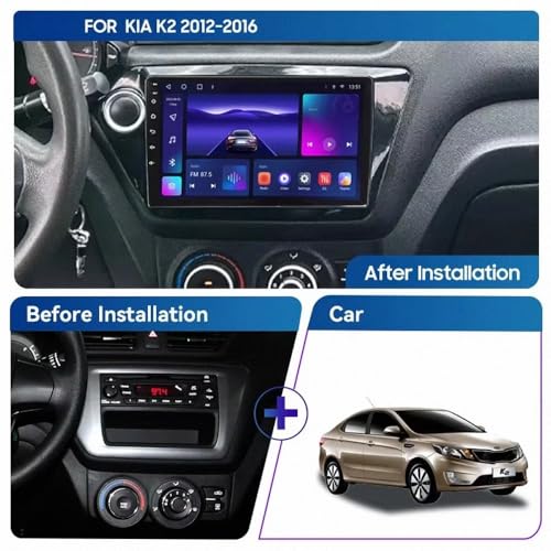 Pantalla Carplay para Kia K2 viaja conectado con Android Auto y GPS 2