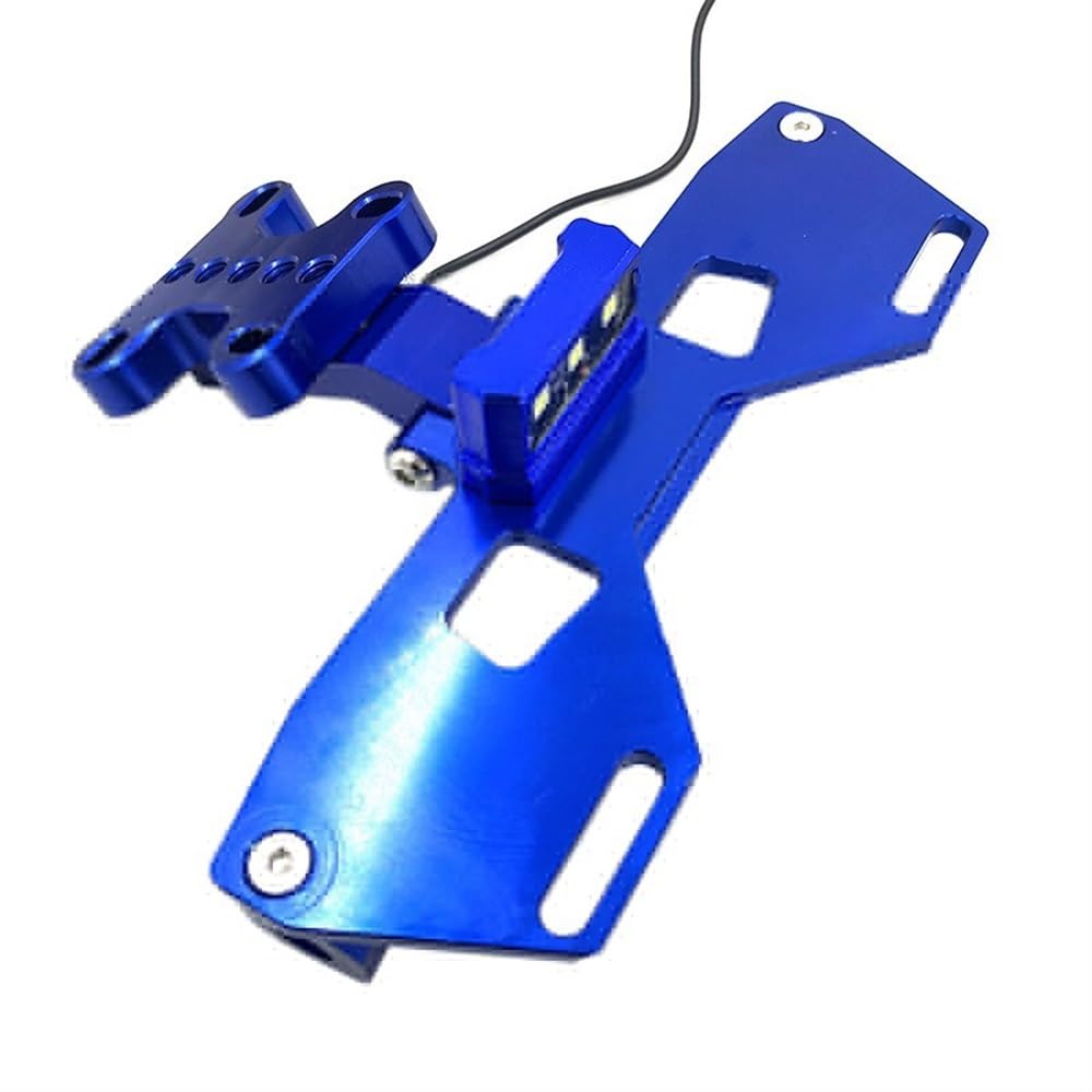 DDGBERFP For Yamaha R15 V3 Motorcycle License Plate Holder Tail Tidy Mudguard Eliminator(Blue)