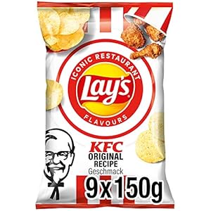 Lay’s KFC Kentucky Fried Chicken – Knusprig gewürzte Kartoffelchips für eine gelungene Party (9 x 150 g)