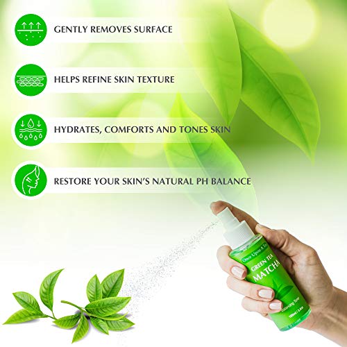 Once Upon A Tea UNIQUE ORGANIC CLEANSING SKINCARE KIT Green Tea Matcha Facial Toner, Alcohol-Free, All Natural Face Spray thumb #3