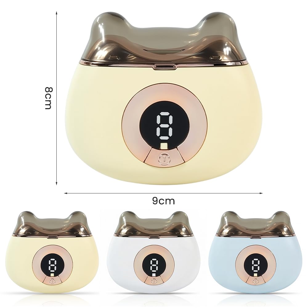 Kytpyi Cortauñas Electrico, Corta Uñas Electrico, Cortauñas Inteligente con 3 Velocidades Ajustable, Iluminación LED, Recargable Automático Corta Uñas para Adultos, Personas Mayores y Niños (Azul) — view 5