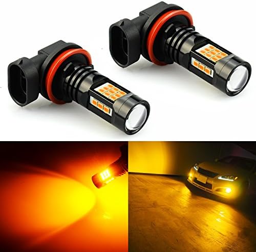 JDM ASTAR Bright Amber PX Chips H16 LED Fog Light Bulbs
