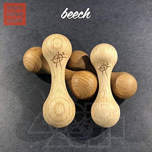 AroundSquare Wooden Knucklebone Skill Toy- Begleri - (Large Beech) image 2