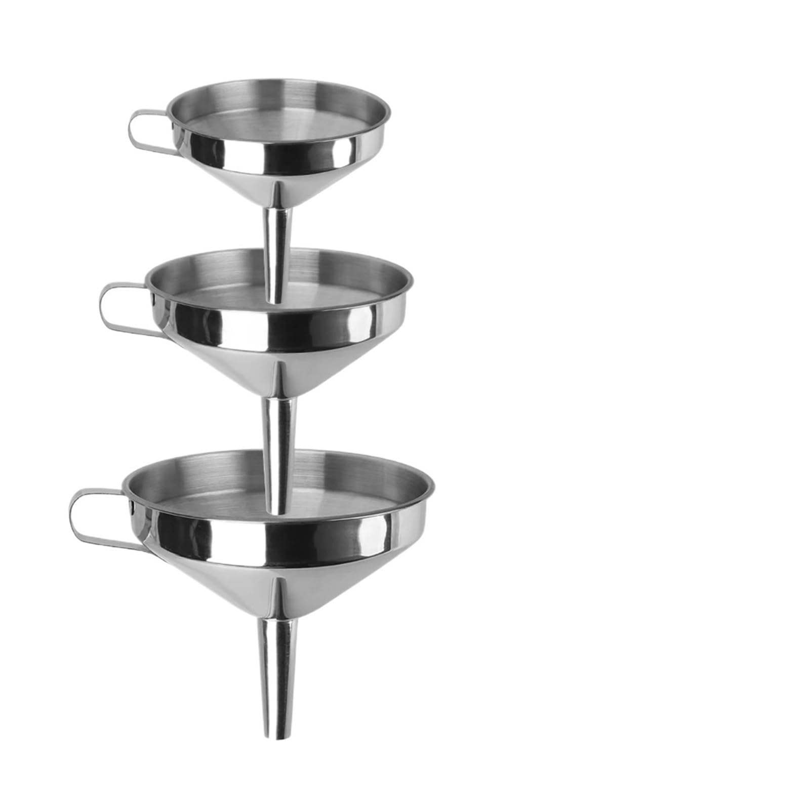 Embudo， Embudo de Metal for Bar, Vino, Cerveza, Aceite, Embudo de Acero Inoxidable con Filtro Desmontable for enlatar, Herramientas de Cocina, Accesorios de Cocina(1)