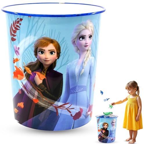 SRV Hub Poubelle ronde de 21 cm en plastique robuste pour chambre d'enfant, chambre à coucher, salle de bain, salon, cuisine Poubelle de 5 litres