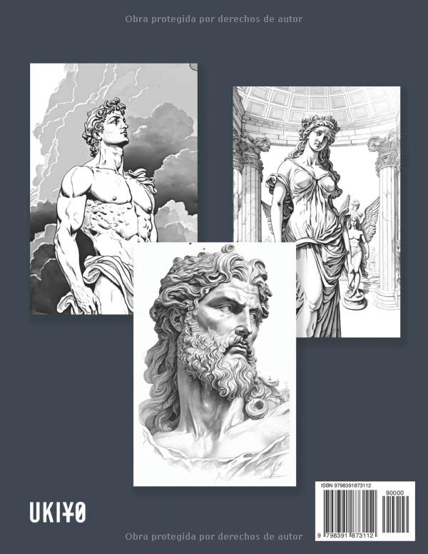 Miniatura 2 de Mitología Griega. Libro de colorear Libro de Colorear para Adultos con los principales Dioses Olímpicos (Spanish Edition)