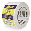 ATack Carpet Tape for Area Rugs and Carpets, Removable, 3 Inches x 20 Yards, Ideal for Stair Treads, Rugs, Carpets Over Carpets or Delicate Hardwood Floors