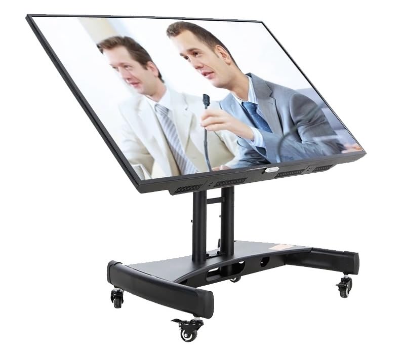 Image of AUDIOVAN Low Height Director Trolly Monitor Cart with Wheels for 32-65 inch Flat Curved Screen TV, LED LCD, Height Adjustable, 90Adjustable Viewing Angle Model : FD-602S