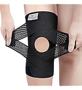 CURELIX Knee Braces for Knee Pain Women and Men, Ultra-Lightweight Breathable Knee Brace with Sid...