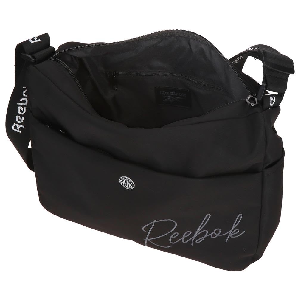 Reebok Violet Bandolera Negro 32x25x11 cms Poliéster by Joumma Bags