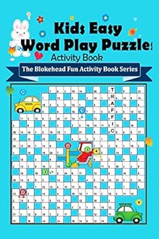 Paperback Kids Easy Word Play Puzzles Activity Book [Large Print] Book