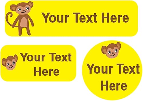 Miniatura 9 de Etiquetas de nombre impermeables personalizadas. Prensa y pega el nombre personalizado en las etiquetas de la ropa. Paquete de etiquetas combinadas