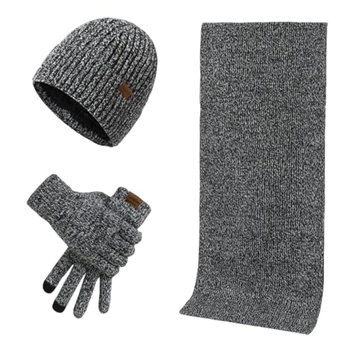 Conjunto bufanda gorro guantes hombre invierno cálido casual exterior