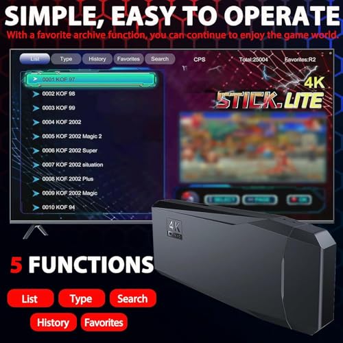 Zerostory FG028 Upgrade Wireless Retro Game Console Stick thumb #3