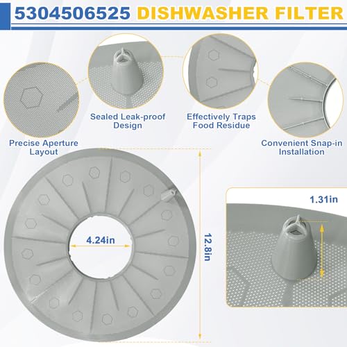 Image of 5304506525 Dishwasher Filter Compatible with Frigidaire Dishwasher