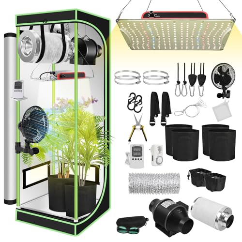 MARS HYDRO LED Grow Lampe TS 600W Vollspektrum Pflanzenlampen LED Grow Light Wachstumslampe für Zimmerpflanzen für Innen Samen Knospe Pflanze Gemüse und Blume für 45x45cm, 60x60cm Growzelt