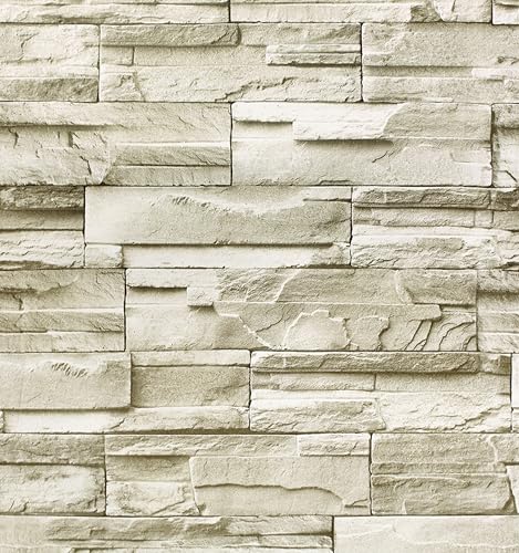 xupingjiti Papel pintado autoadhesivo, diseño de ladrillo, vintage, efecto piedra, 44 cm x 300 cm, lámina autoadhesiva para alféizar de cocina