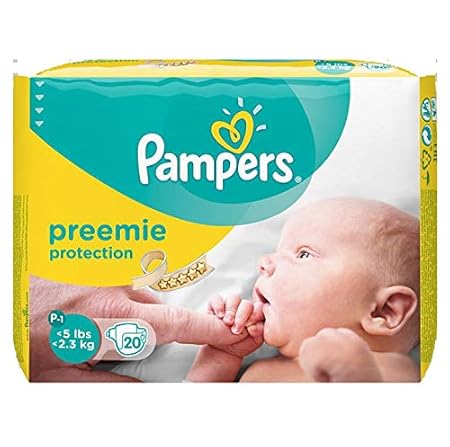 Pampers Preemie Protection Diapers for Newborn and Premature Babies (Multicolour, 40)