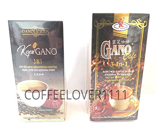 Miniatura 8 de Paquete de 25 cajas Gano Excel Ganocafe Ganolicious 3 en 1 Ganoderma Latte Coffee + 5 sobres Gano Excel Schokolade