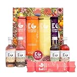Gin Crackers by Edinburgh Gin - Christmas Gin Alcohol Crackers, Luxury Flavoured Gins 4x 5cl Orange Blossom, Elderflower, Plum & Vanilla, Rhubarb and Ginger Liqueur - Mini Christmas Cracker Gifts