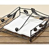 Farbe dunkelgrau/schwarz BOLTZE GRUPPE GmbH Serviettenhalter Toscana L19cm Eisen lackiert