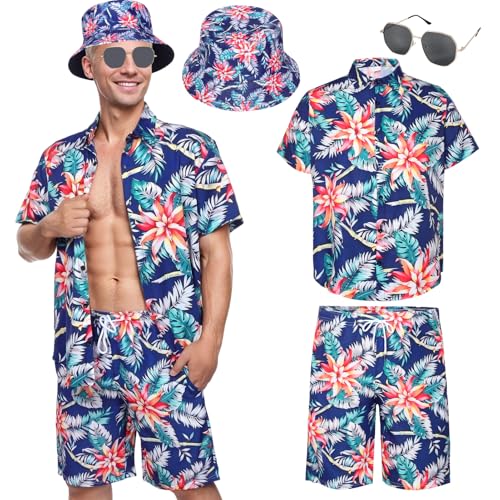 Chemise Hawaïenne pour l'Été : le combo short et chapeau idéal pour vos soirées plage
