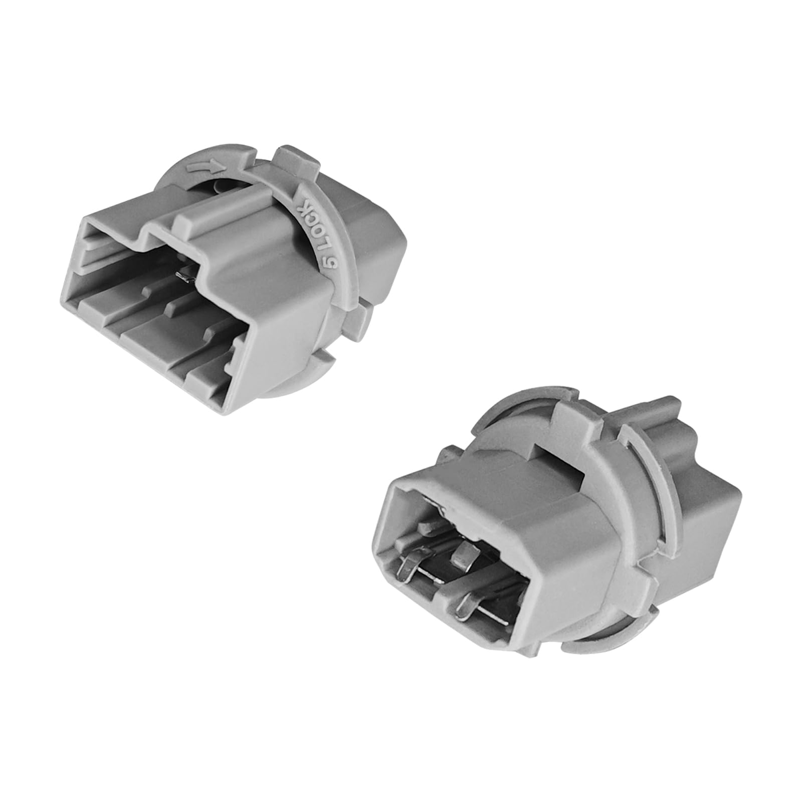 2PCS Car Tail Light Socket, OEM 33515S50003 Tail Light Wiring Harness Rear Turn Signal Brake Lights Plug Holder for Honda Civic 99-15, for Accord 98-15, for Acura CL RL TSX T20W 09-13