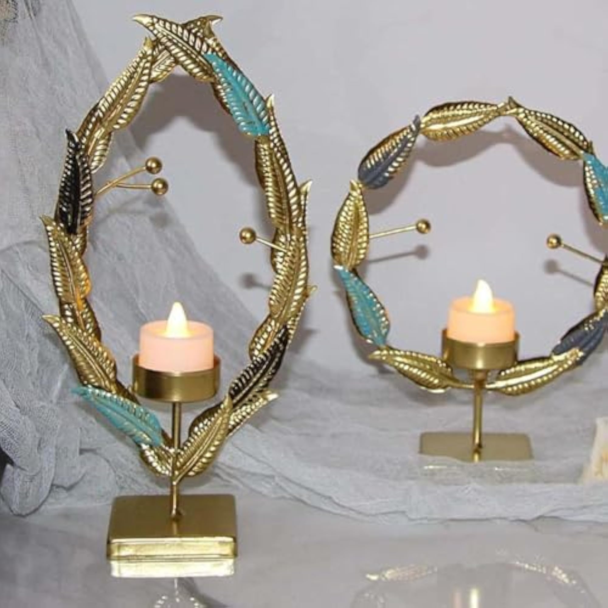Candleholder Centerpiece Art Tea Light Candlestick Holder