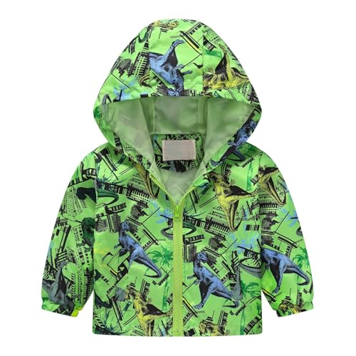 Hooded Jacket for Toddler Windproof Outdoor Lightweight Stylish Windbreaker Coat Boys Girls Zip Up Outerwear