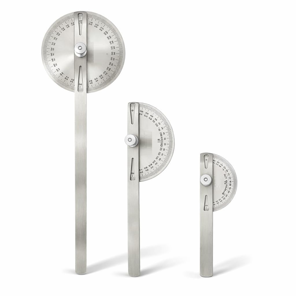 Stainless Steel Goniometer Set of 3 for Joint Angle Measurement Orthopedic & Physiotherapy Finder Arm Rule Joints Measuring Tool (Small, Medium, Large)-image-27