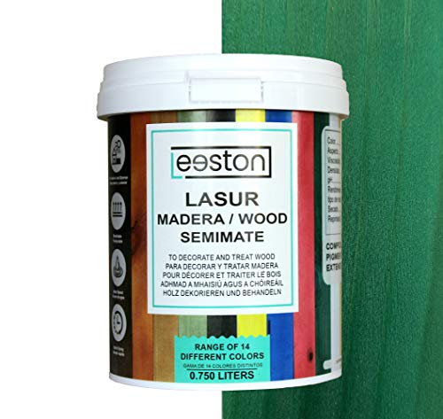 Pintura lasur para maderas, tratamiento para exterior e interior, fácil aplicación y...
