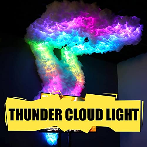 Tira de luz LED de nube, luz nocturna interior que cambia de color, lámpara de nube de trueno DIY para ambiente de fiesta en casa