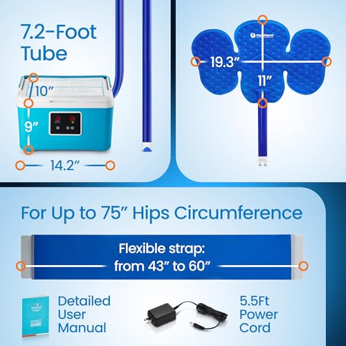 Cold Therapy System with Universal Pad for Hip, Back or Knee — Post-Surgery Care, Back Surgeries, Spinal Fusion, Hip Replacement, Osteoarthritis, ACL, MCL, Swelling, Sprains — Cryotherapy Freeze Kit - Image 5