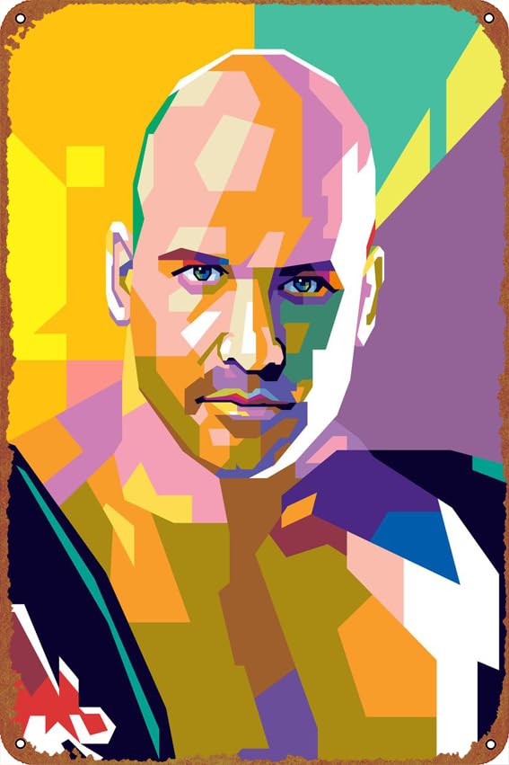 bas rutten Sports posters Tin Sign Cafe bar Home Wall Art Decoration Retro Metal Tin Sign 8x12 inch