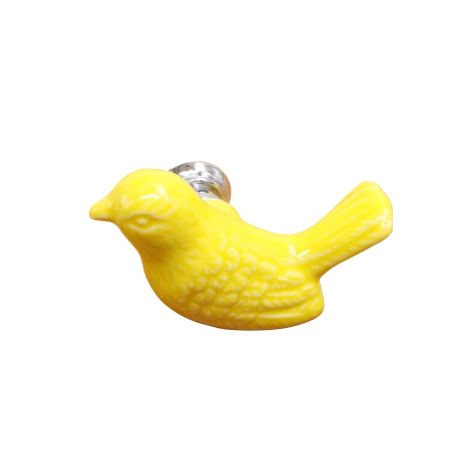 Kifsdlf Yellow Ceramic Cartoon Bird Cabinet Cupboard Handles Peace Dove Drawer Knobs Novelty Creative Furniture Hardware For Cupboard Wardrobes Furniture(Yellow)
