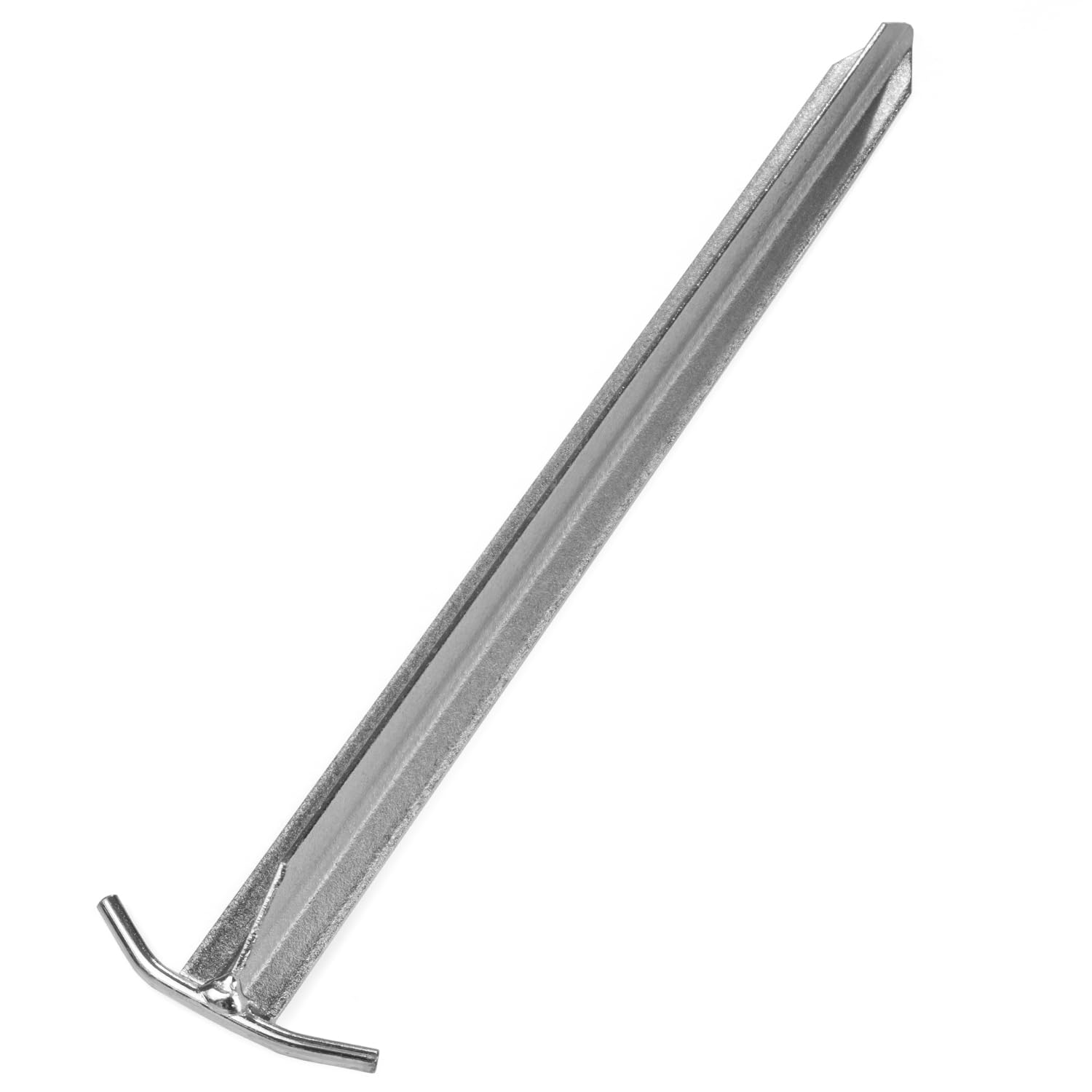 Moritz Zelthering T-Profil 20 Stück 40 cm Stahl verzinkt – Hering hart | Breite 2,5 cm und Dicke 2 cm, besonders standfest, rostgeschützt, für harte und steinige Böden, Vorzelt, Pavillon und Plane