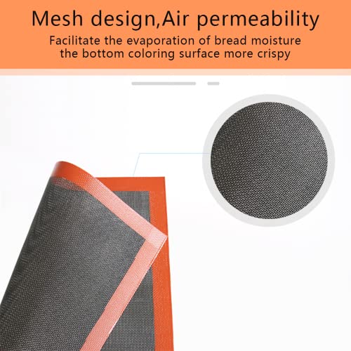 Silicone Baking Mats, 2 Pack Food Grade Non-Stick Silicone Mats For Baking, Reusable Heat Resistant Silicone Baking Sheet, Perforated Baking Mat For Cookies, Macarons, Bread And Pastry - 10.8" X 10.8" #TOP3