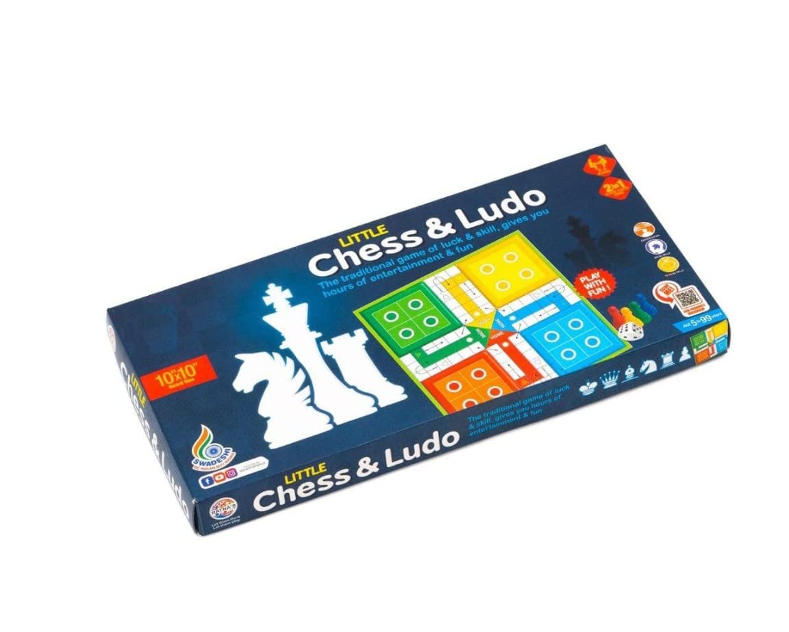 Massive Reckon® Multipurpose Combo Ludo and Chess 2 in 1 Board Game One Set Ludo Coins/Chess Dice Party & Fun Board Game Ideal for Playing Girls and Boys (Multicolor) (B0C4TGNHQ3) Amazon Price History, Amazon Price Tracker