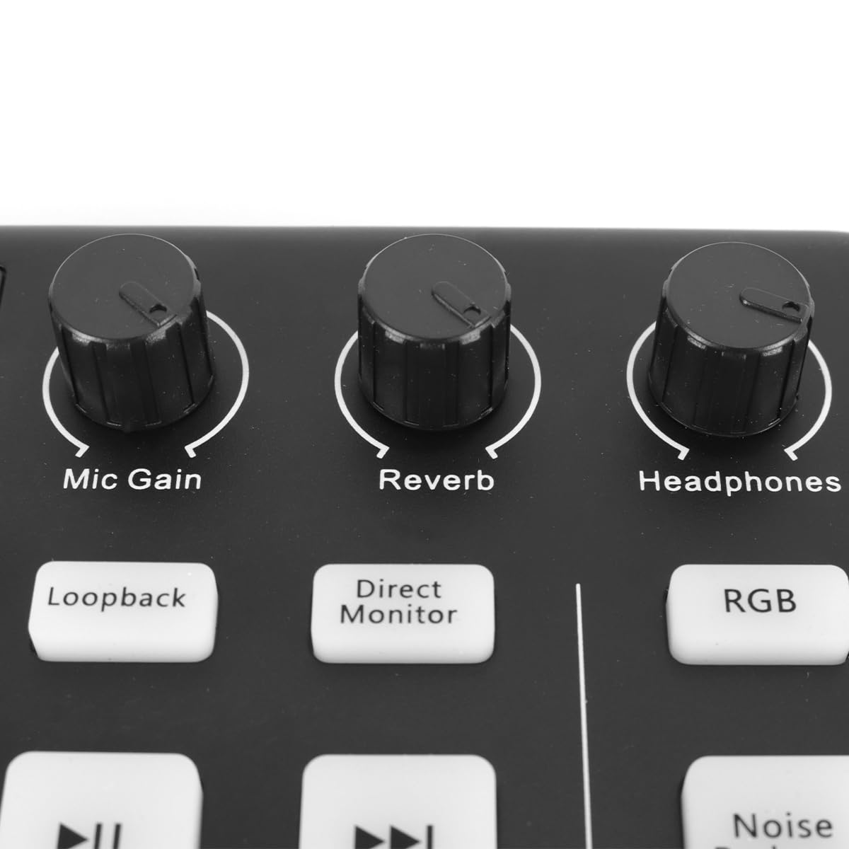 Mikser audio do gier, strumieniowanie RGB z interfejsem audio XLR do mikrofonu, zasilanie fantomowe 48 V, zmiana głosu, redukcja szumów, efekty dźwiękowe DIY