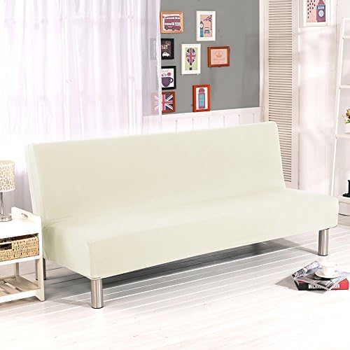 Topaty Sofa Cover Folding Armless Sofa Cover Couch Slipcover Furniture Protector Cover Couch Bed Futon Cover Washable