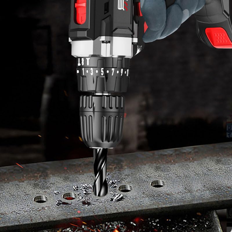 8 Piece Drill Bit Set, High-Strength Eccentric Twist Drill Bit for Concrete,Brick,Glass,Wood,Tile Metal(Black)