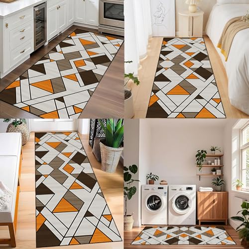 Runner de alfombra suave para pasillo y dormitorio de estilo moderno 8