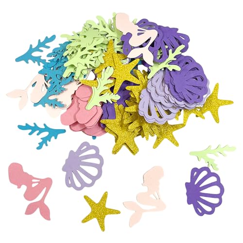 200 piezas de confeti de sirena, confeti, artículos para fiestas, confeti lindo, decoración...