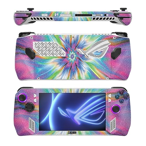 Image of MightySkins Glossy Glitter Skin Compatible with Asus ROG Ally - Prismatic Vortex | Protective, Durable High-Gloss Glitter Finish | Easy to Apply