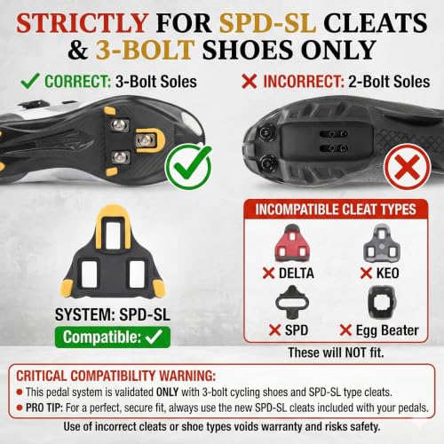 ROCKBROS SPD-SL Road Bike Pedals