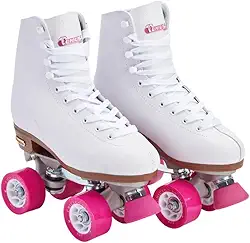 Chicago Patins femininos clássicos – Patins brancos