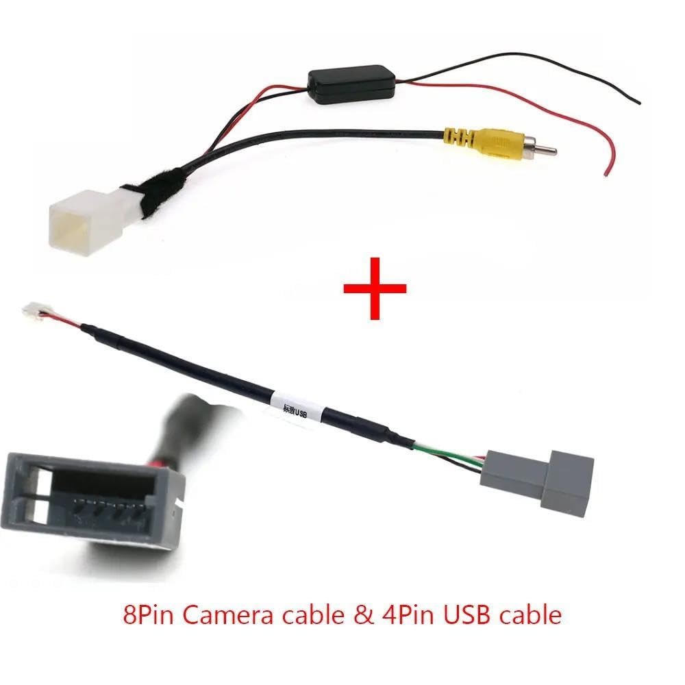 Cable Adaptador Convertidor RCA Para Cámara Trasera Para Toyota Para Aygo