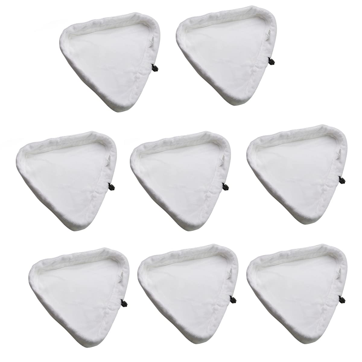 Livemegreen 8Pcs Clean Steam Mop Pads Universal Washable Triangular Microfiber Cleaning Pad Cover Washable Cloths For X5 Steam Mops And H2o