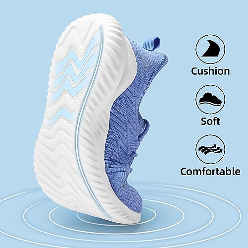 Image of PPQ Womens Slip On Walking Shoes,Memory Foam Lightweight Comfort Casual Workout Shoes,Yoga Or Tennis Or Running Sneakers