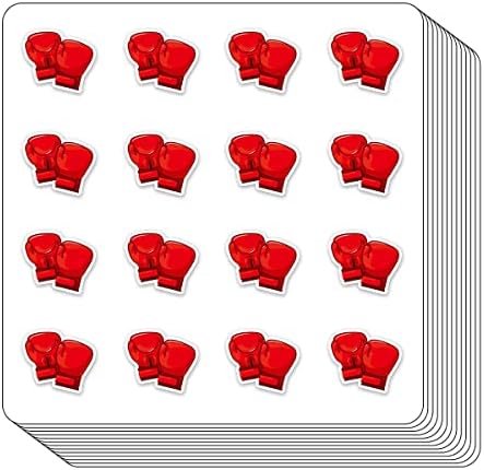 Boxing Gloves Boxer Planner Stickers, 0.5in Monthly Scrapbooking Kids DIY Arts Crafting 208-Pack